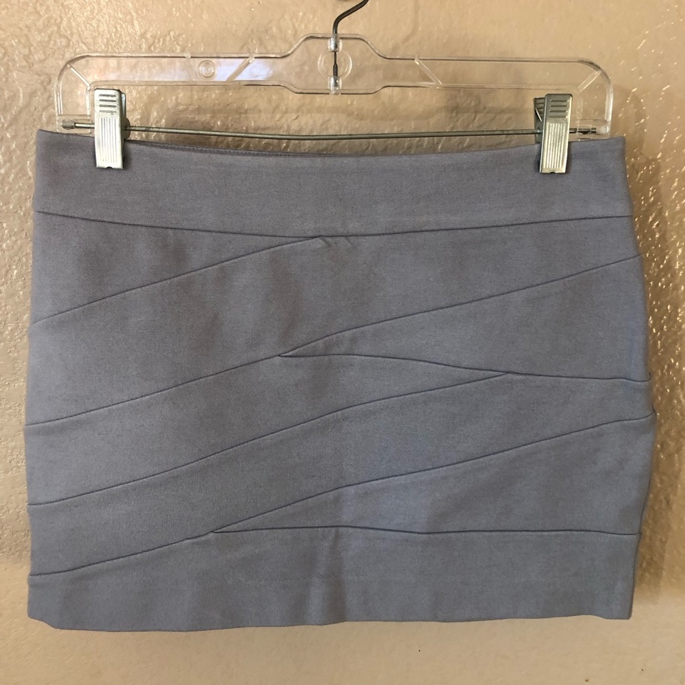 Express - Grey Fitted Skirt Size 2
